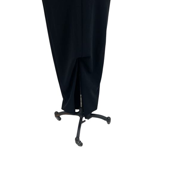 Nookie Long Gown Maxi Dress Bodycon Halter Neck Cut Out Tie Black Size Small - Picture 11 of 13